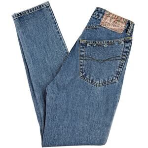 Freego Vintage Western Jeans Studded Pocket Blue Denim Sz 28 Y2K